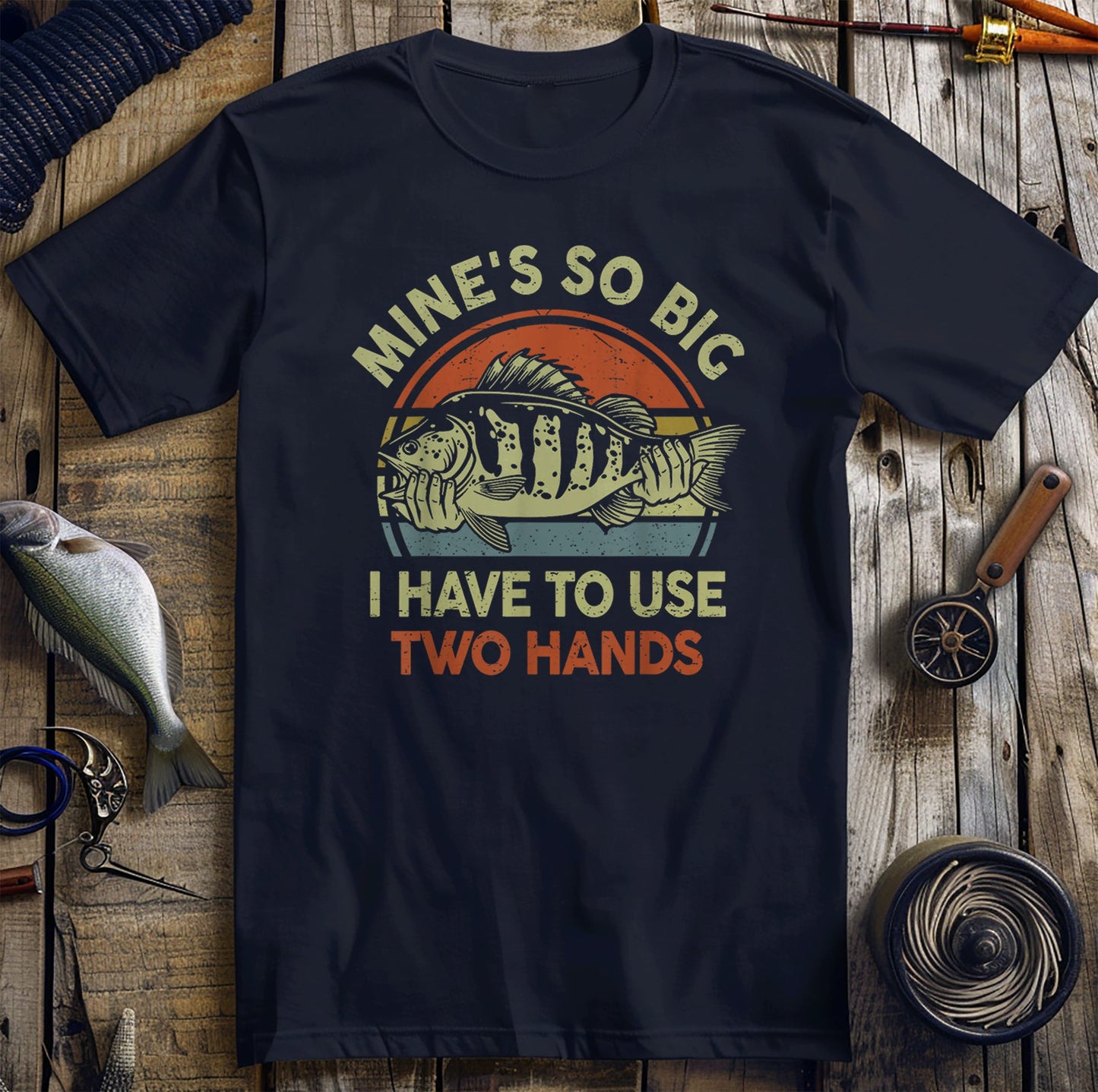 Two Hands Fishing T-Shirt