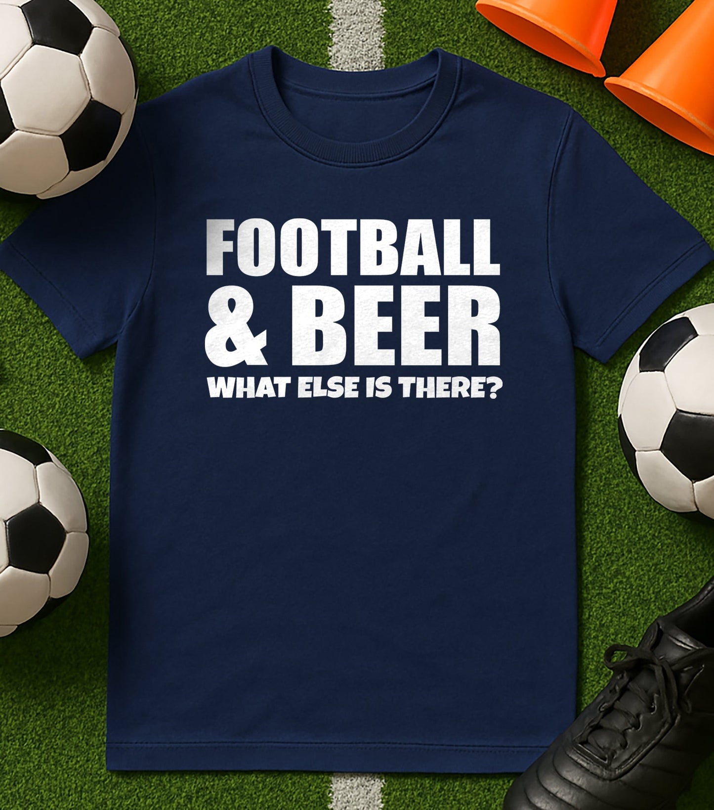 Football, Beer, T-Shirt