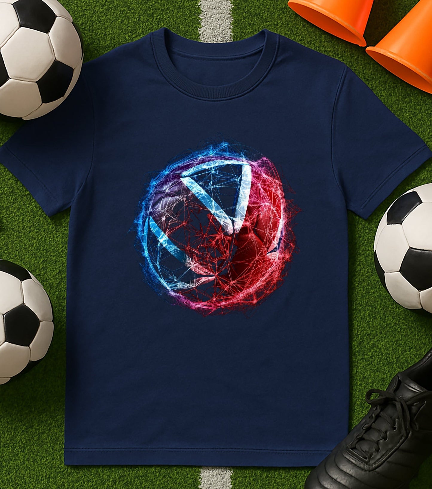 Glowing Football T-Shirt