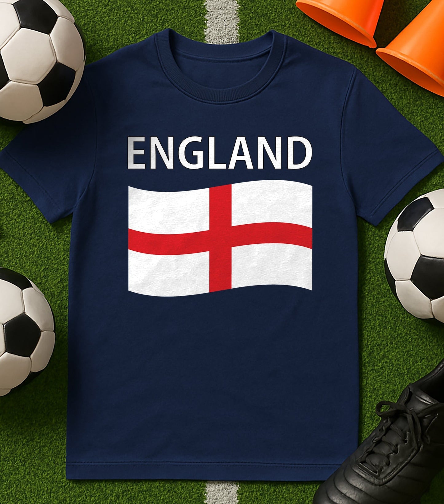 England Wave Flag T-Shirt