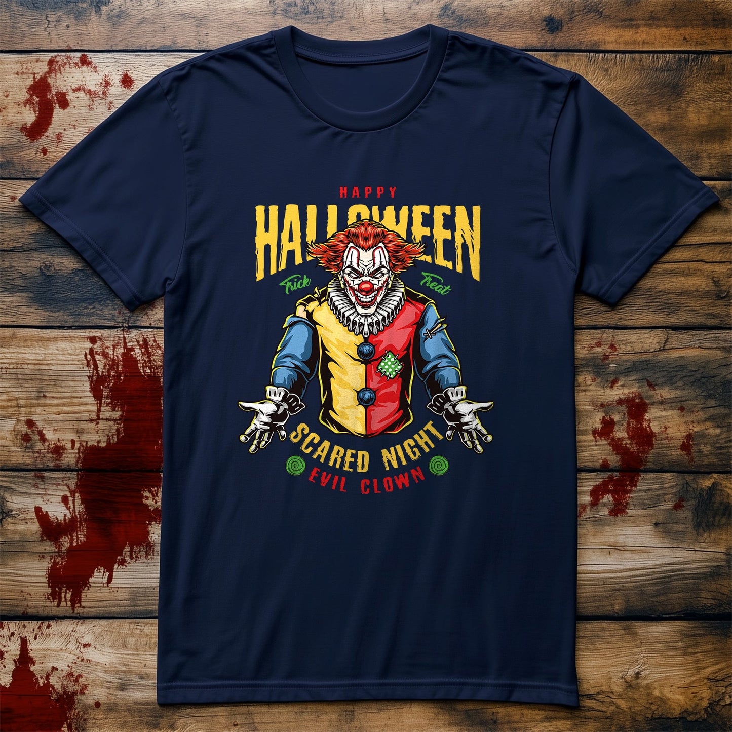 Scared Evil Clown T-Shirt - Unleash