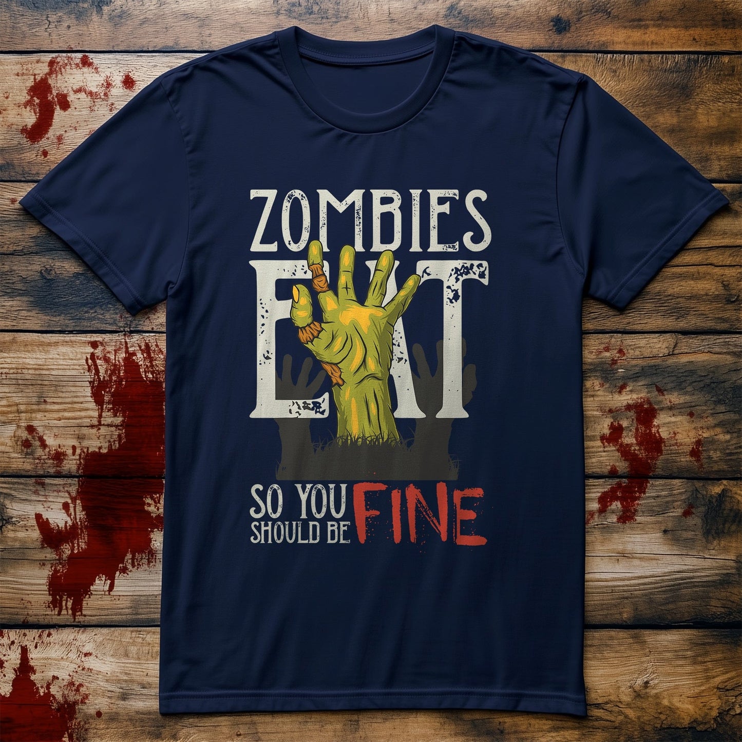 T-Shirt  Zombies eat