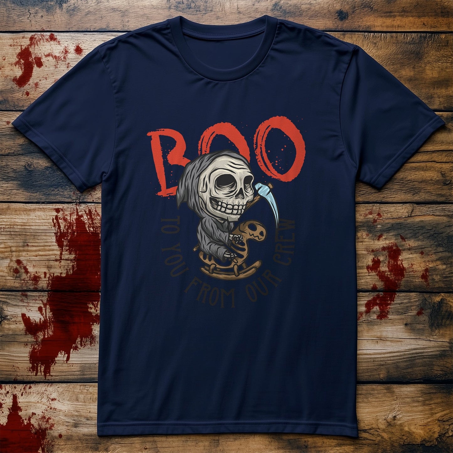 Halloween Skull & Crossbones T-Shirt