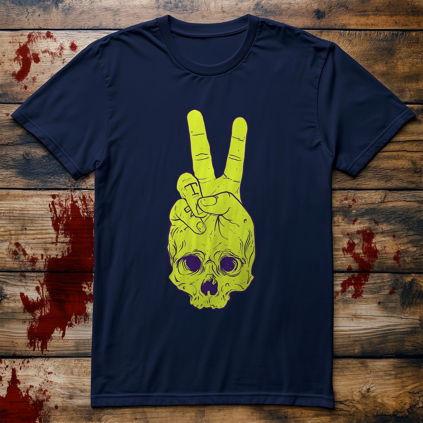 Green Skull peace T-Shirt