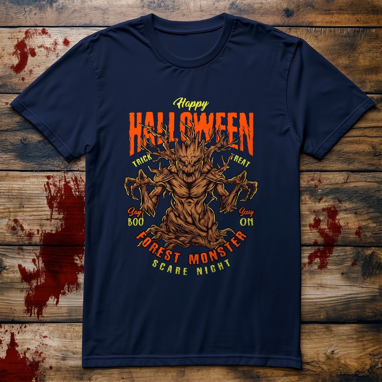 Forest Monster Scare Night T-shirt -