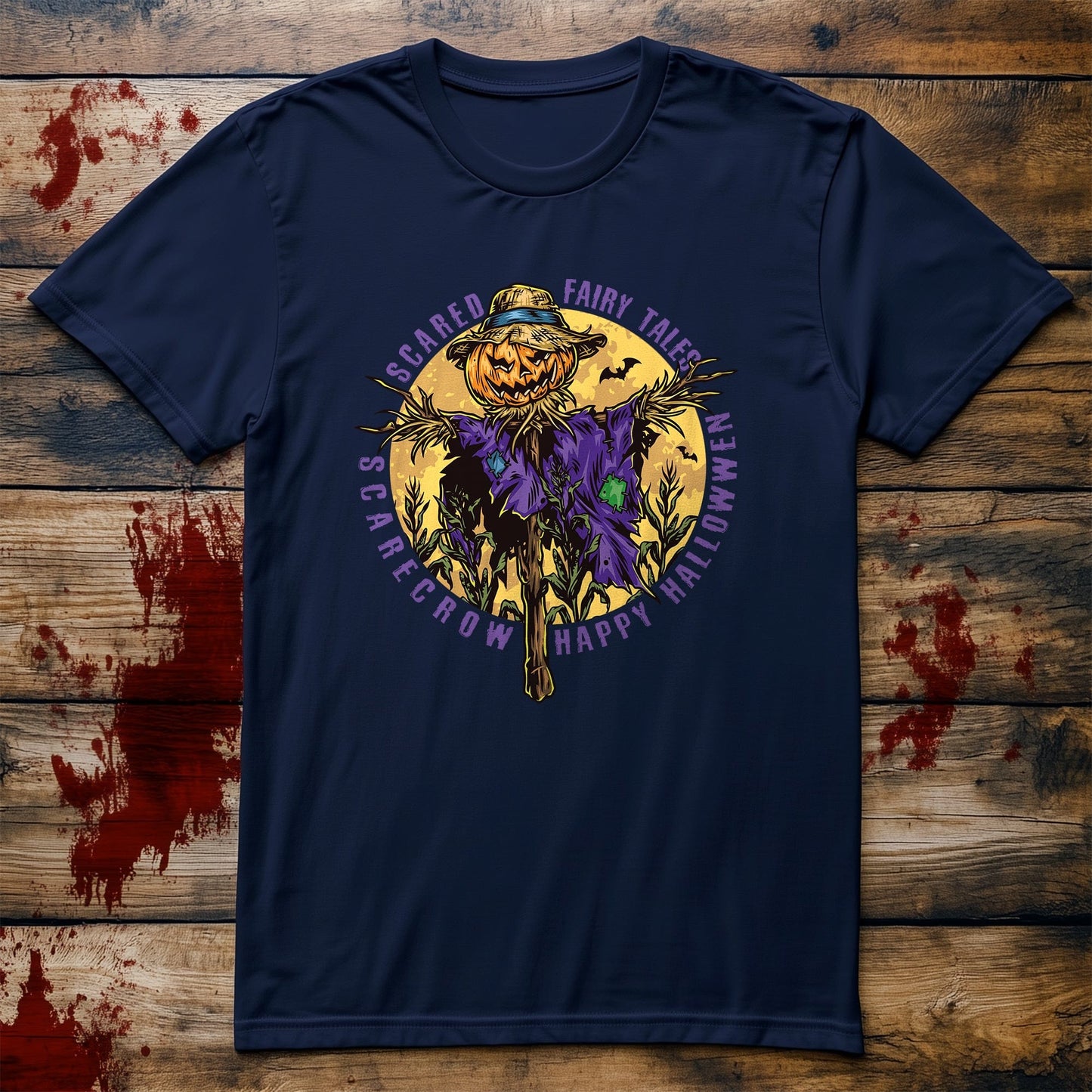Scared Fairy Tales Scarecrow T-Shirt -