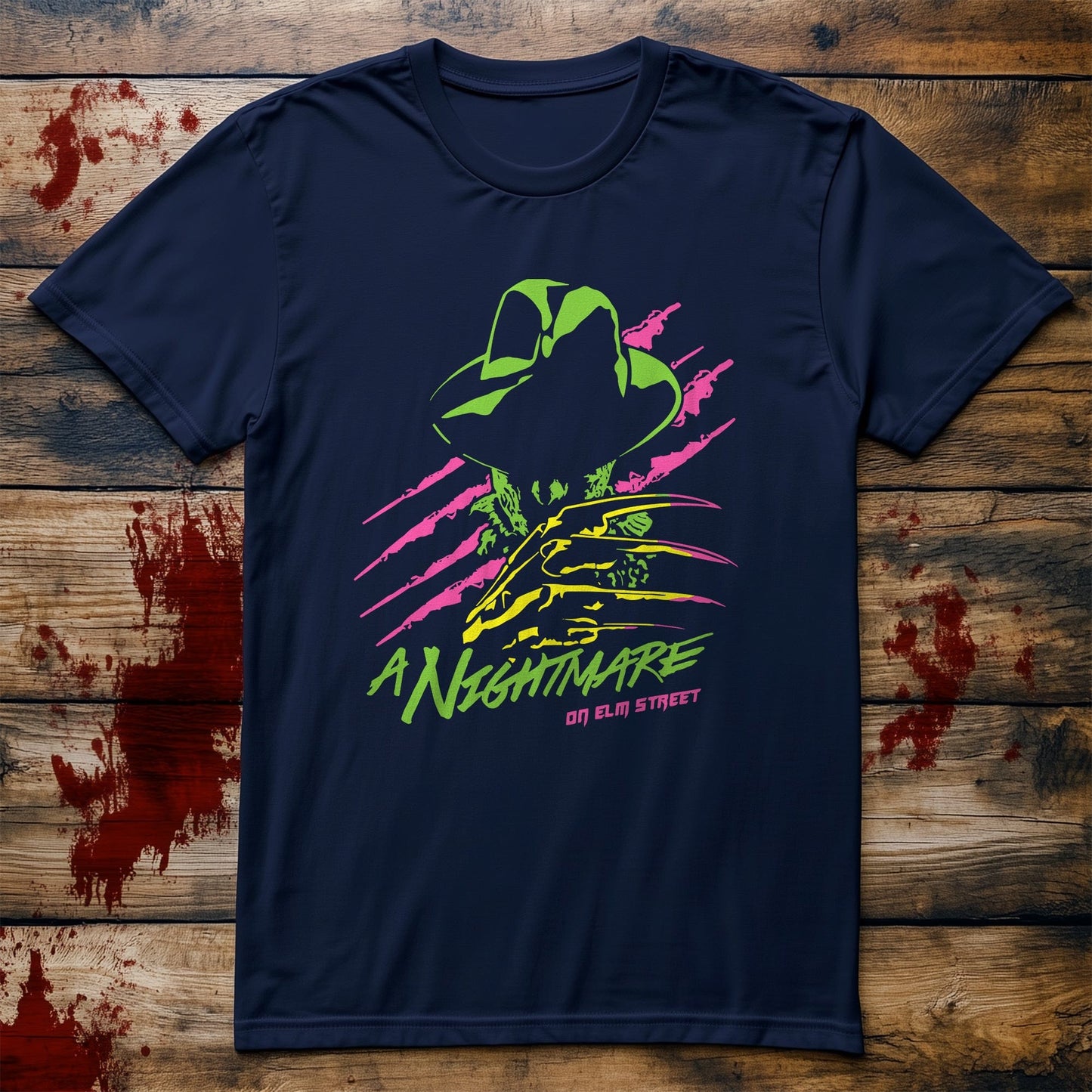 Neon Nightmare on Elm T-Shirt