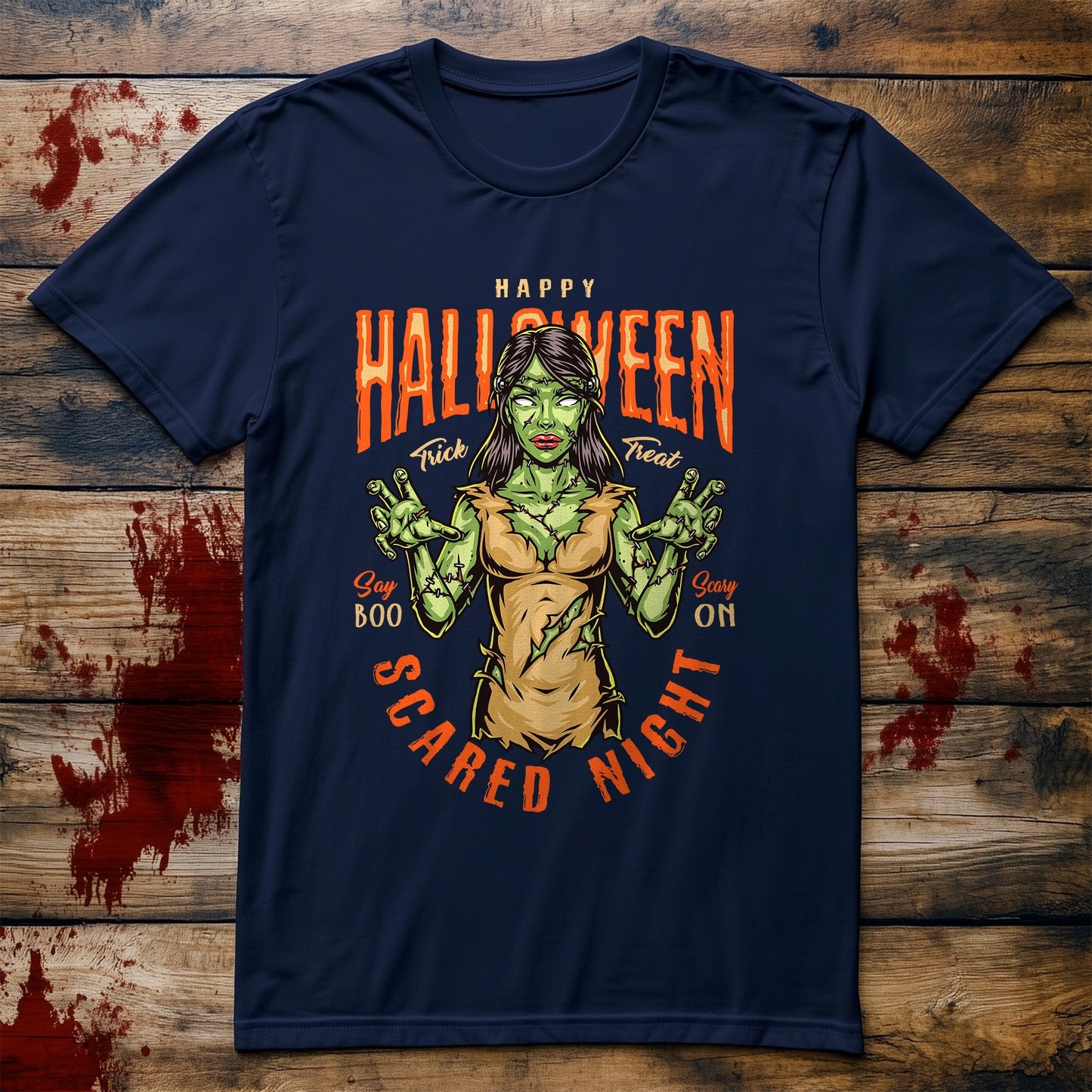 Say Boo! Female Frankenstein T-Shirt -