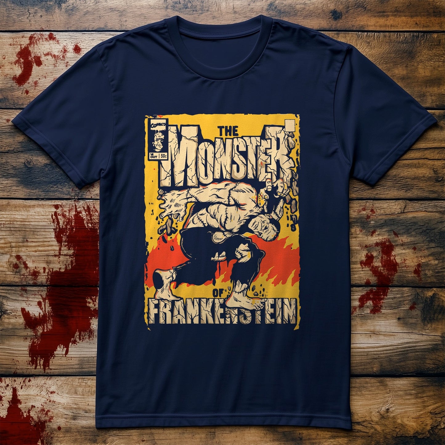 Frankenstein Comic Book Cover T-Shirt