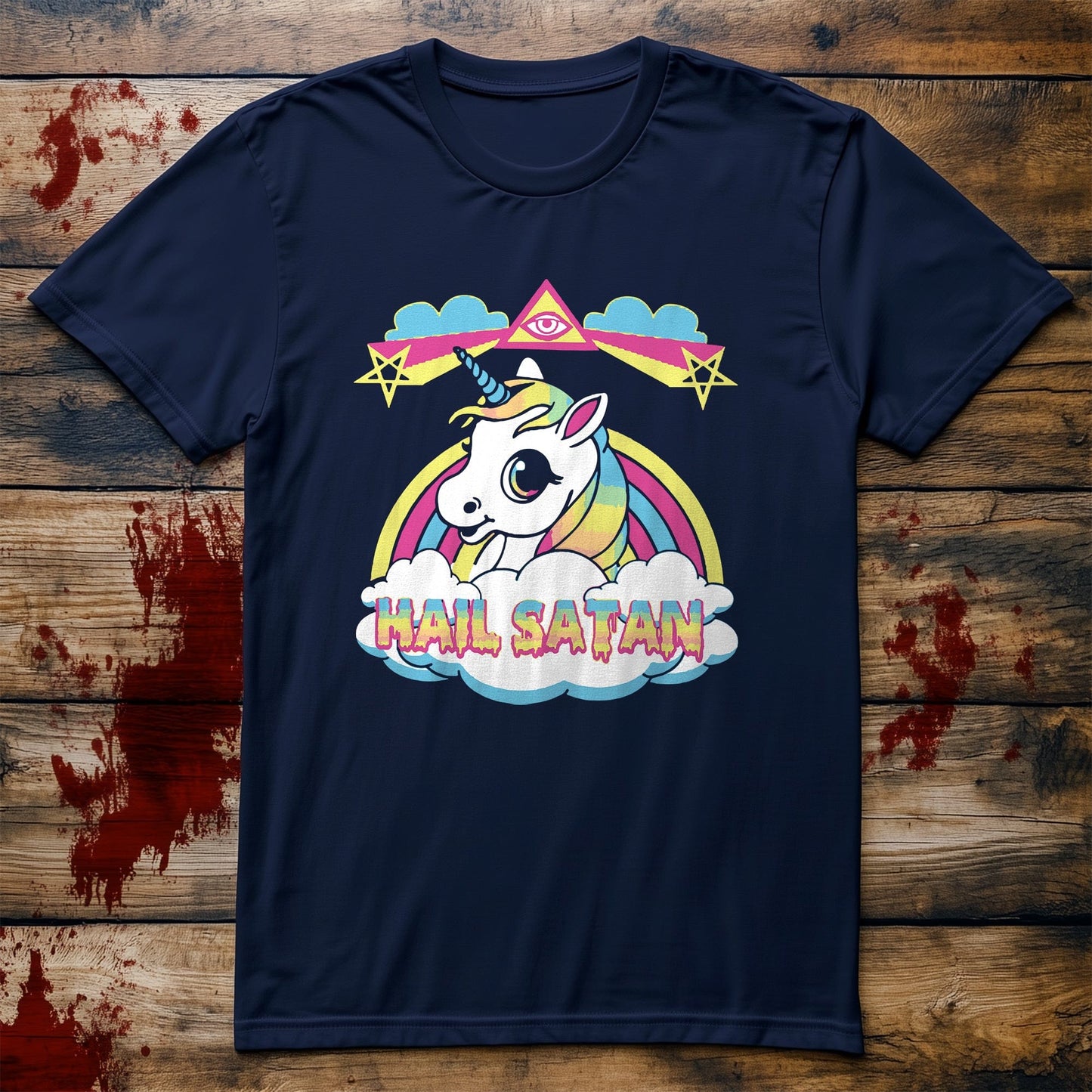 Hail Satan Unicorn T-shirt