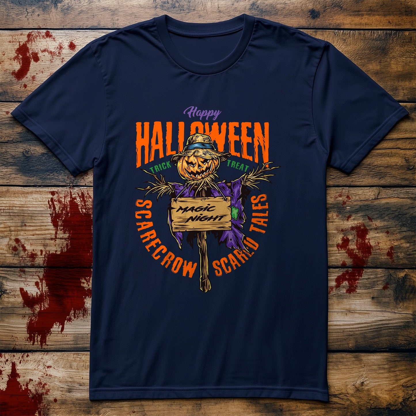 Magic Night Scarecrow T-Shirt - Spooky