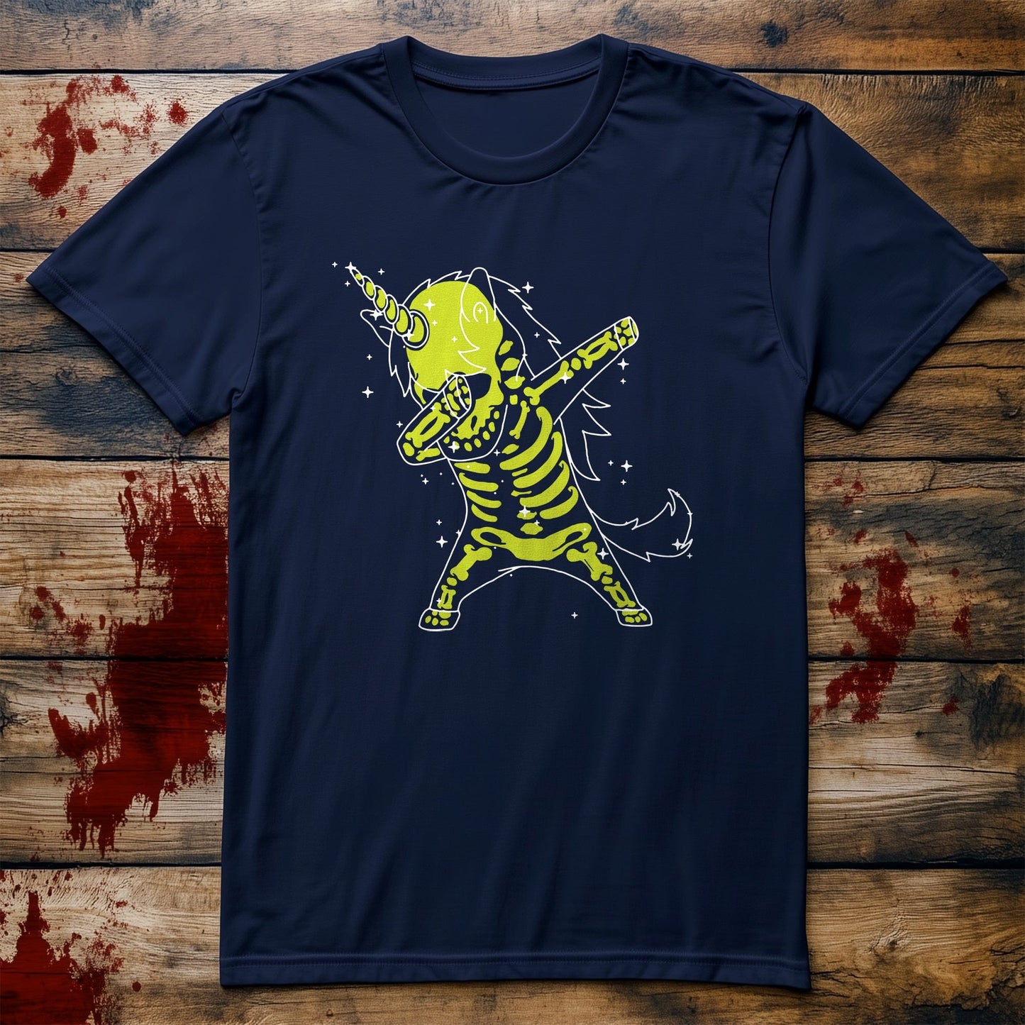 Dabbing Skeleton Unicorn T-Shirt