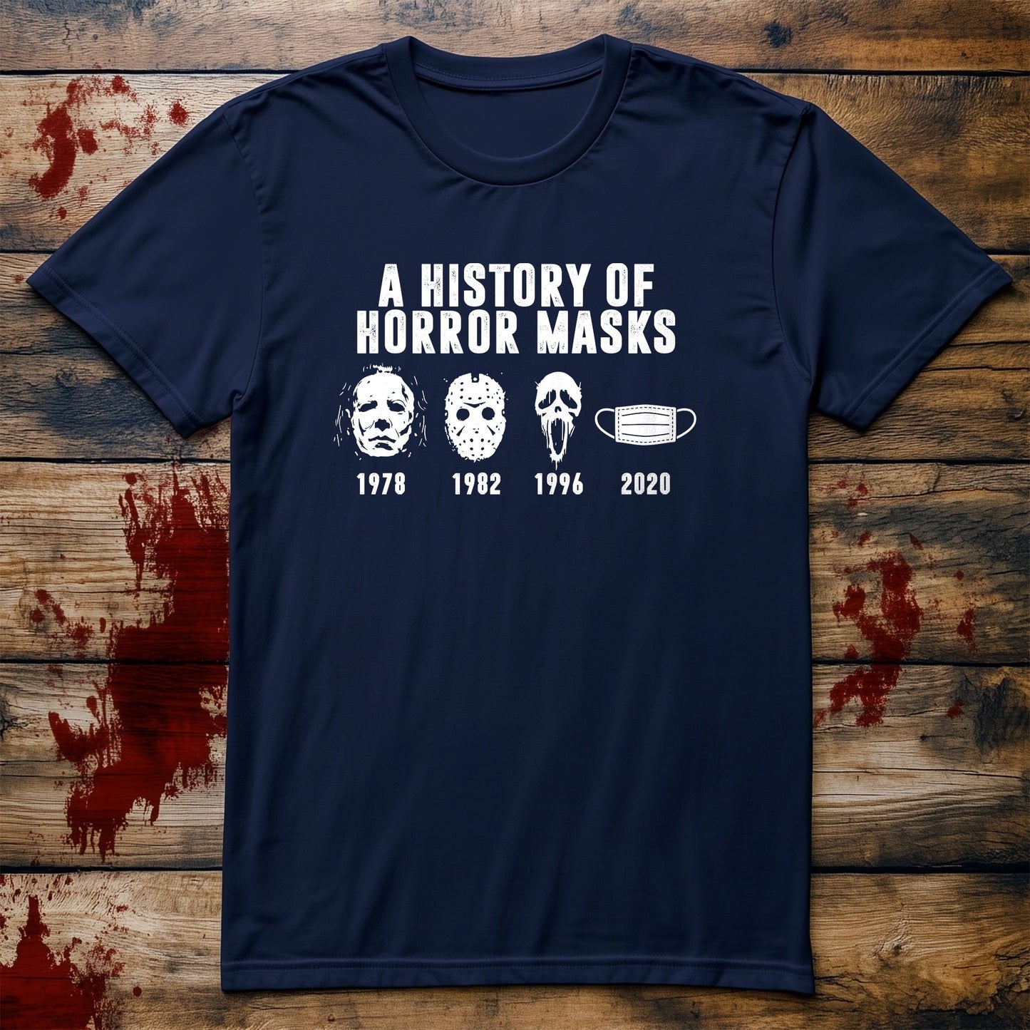 History of Horror Masks T-shirt