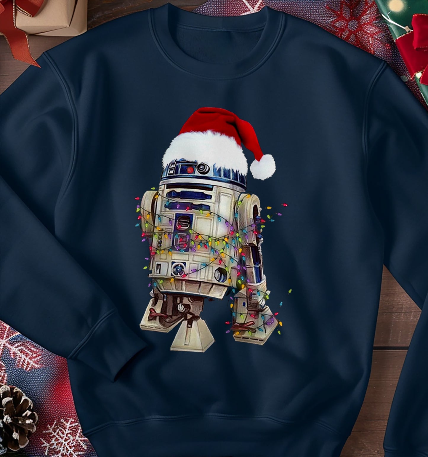 R2-D2 Christmas Hat Sweatshirt