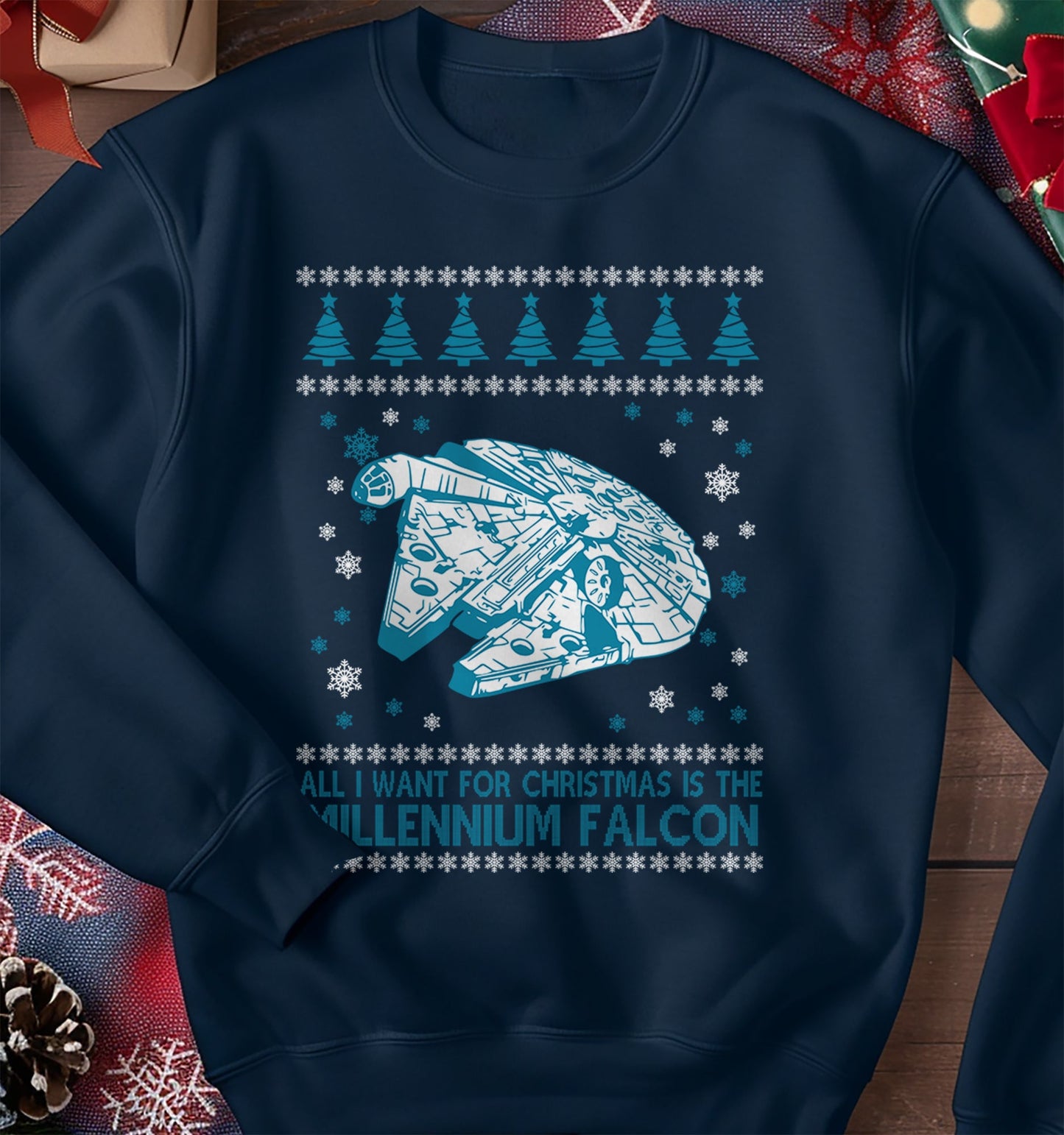 Millennium Falcon Christmas sweatshirt