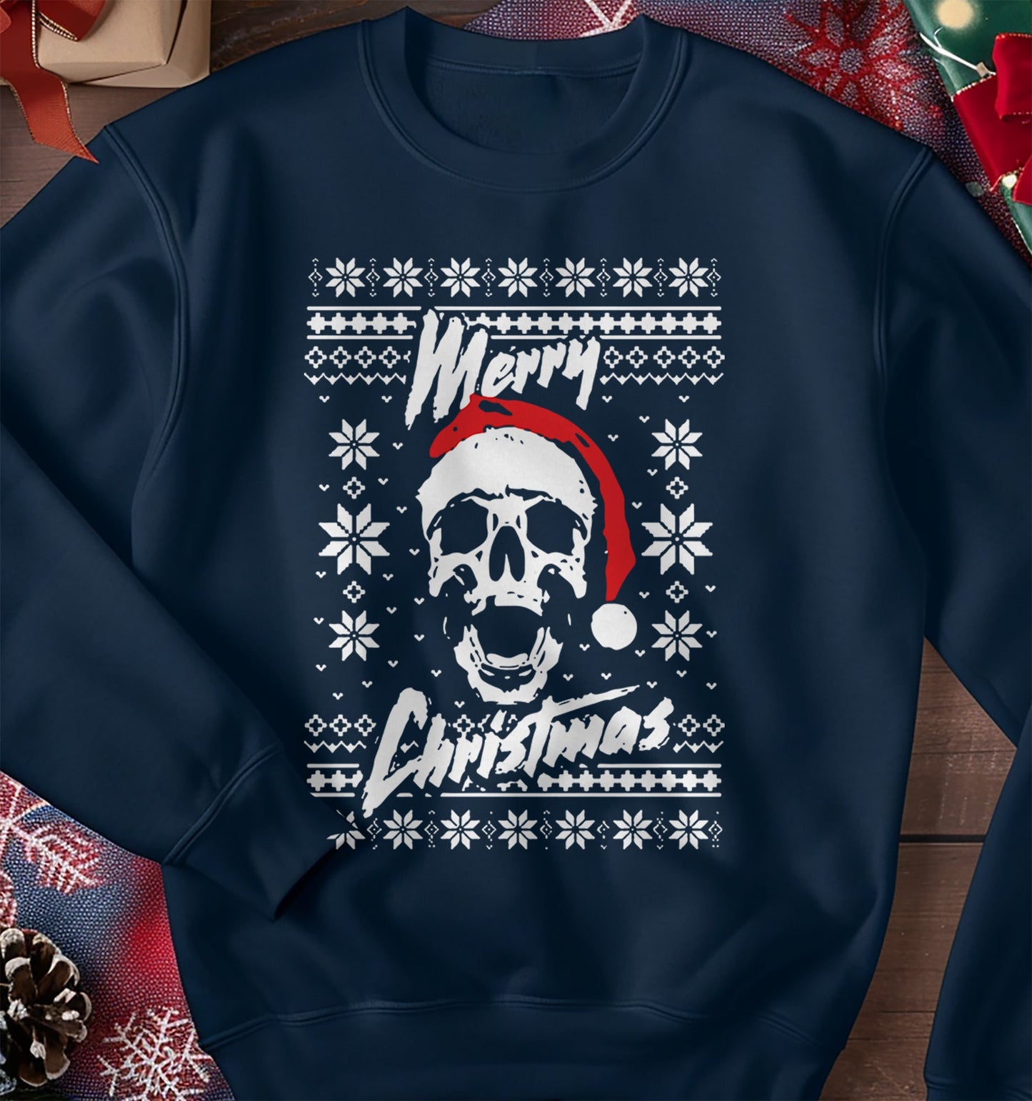Merry Christmas Skull Sweatshirt
