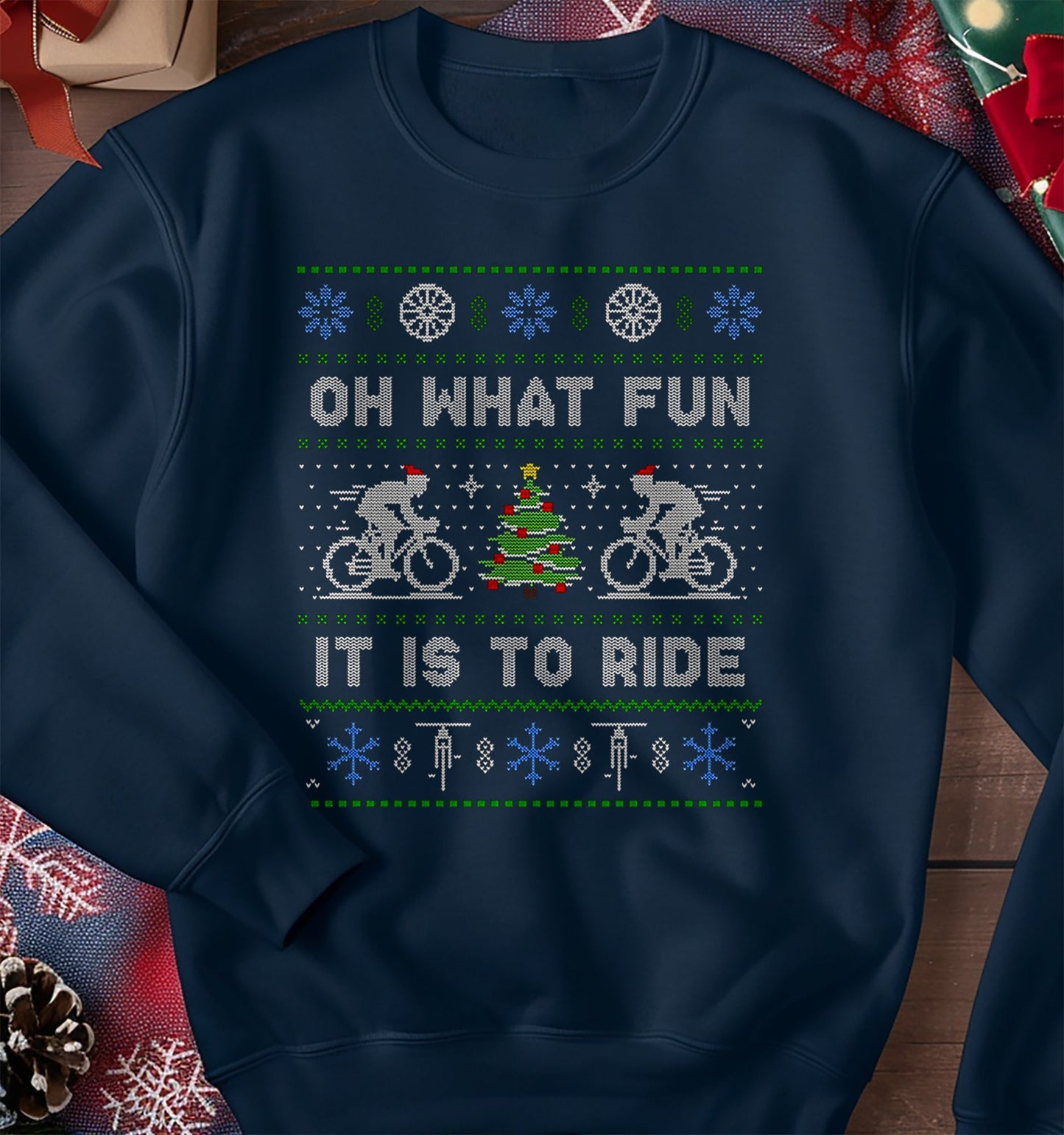 Oh What Fun Bicycle Sweatshirt