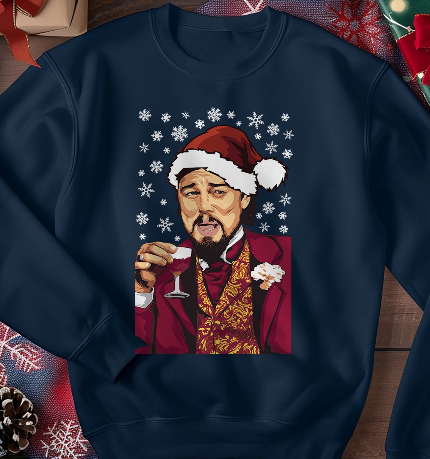 Leo Meme Xmas Sweatshirt