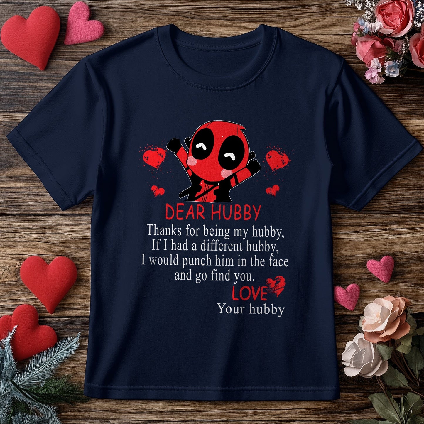 Dear Hubby Deadpool Valentine's T-shirt