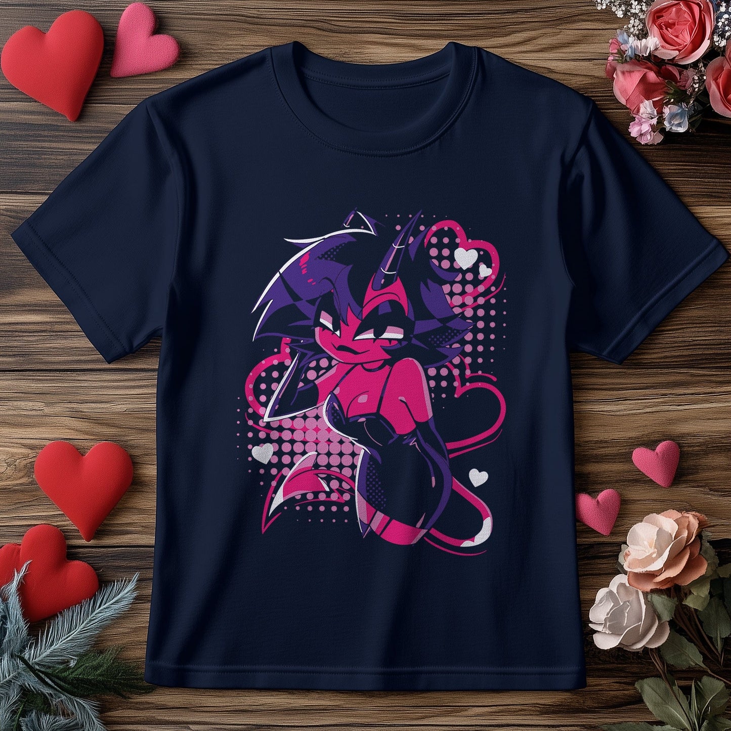 Millie Heart Cute Cat T-Shirt