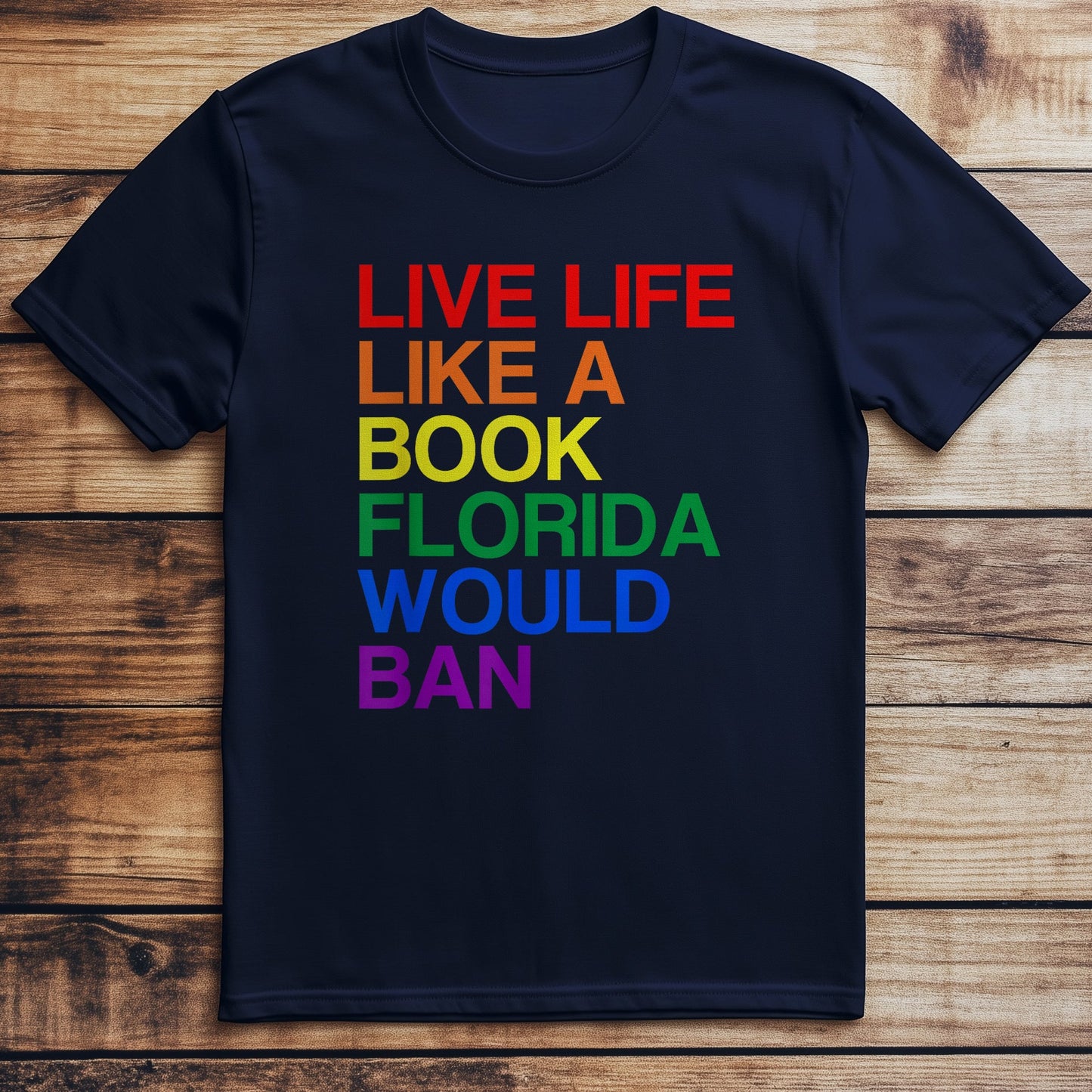 Live Like Book In T-Shirt