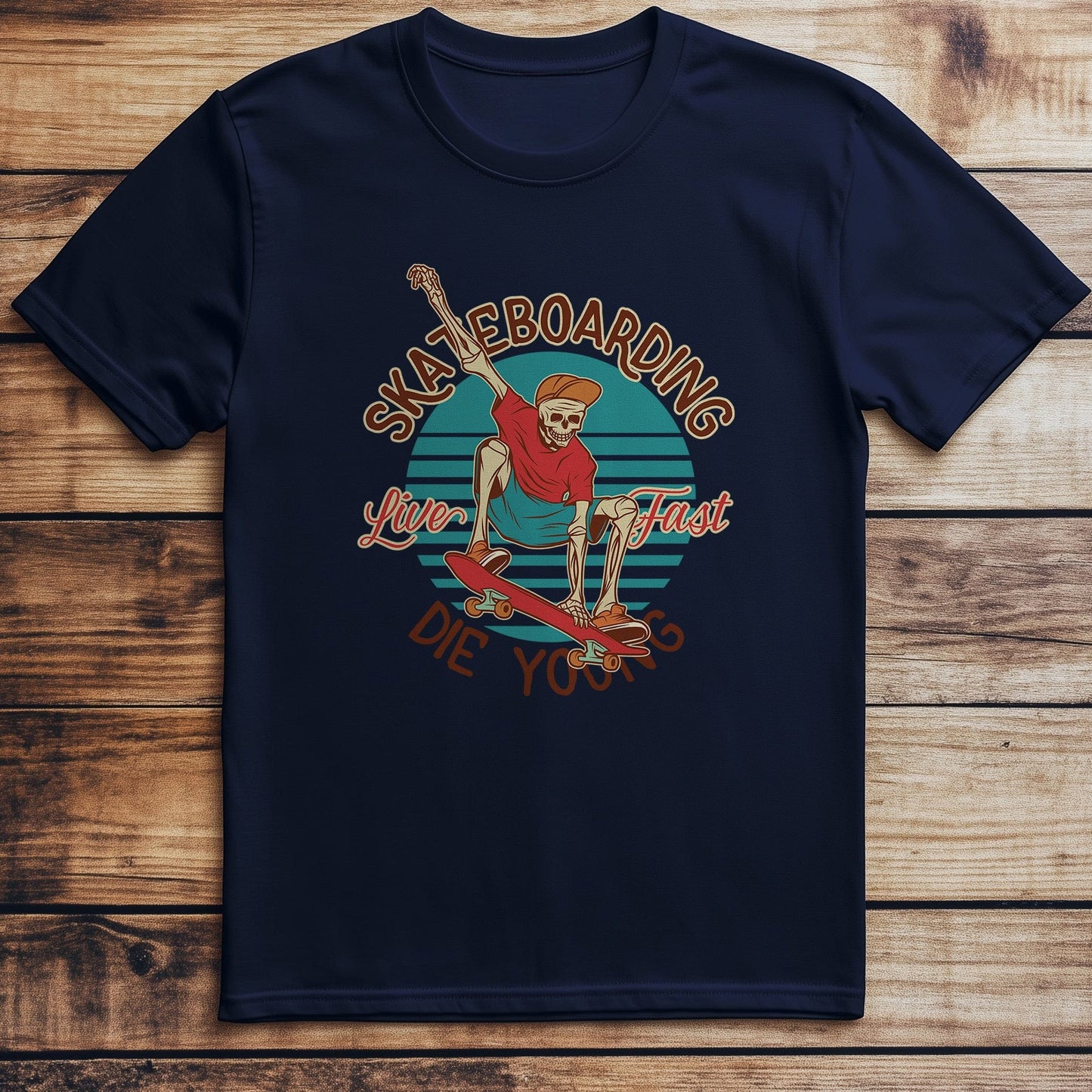 Skateboard_9 Skeleton T-Shirt - Roll