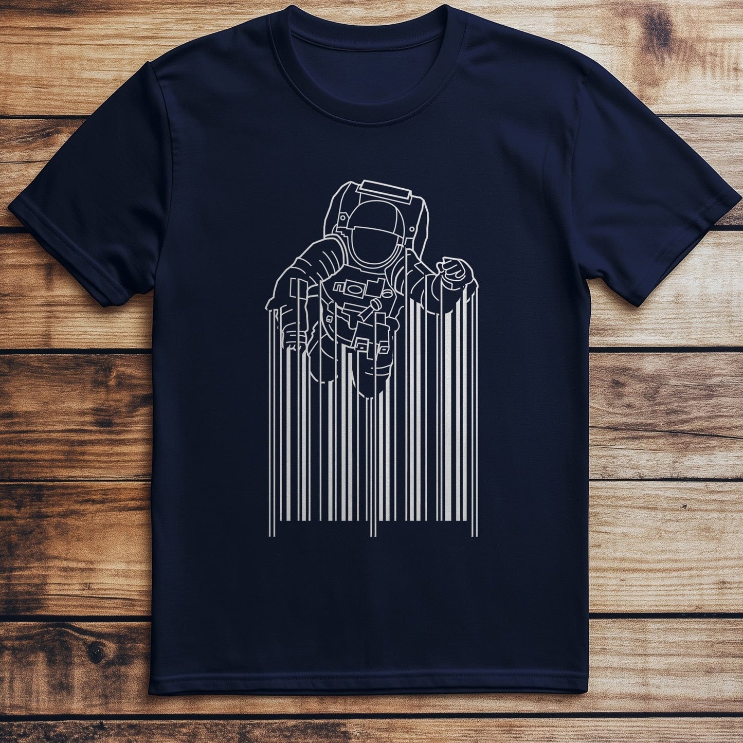Astronaut Barcode T-shirt