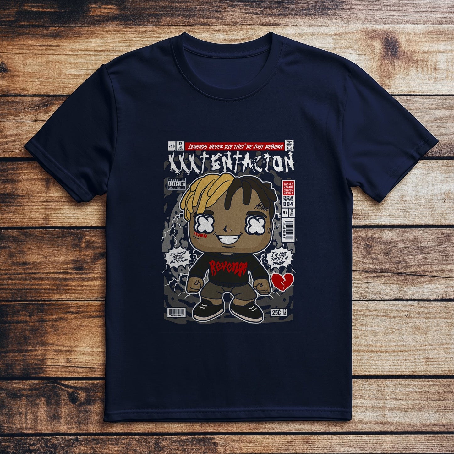 XXXTENTACION Cartoon Character T-Shirt