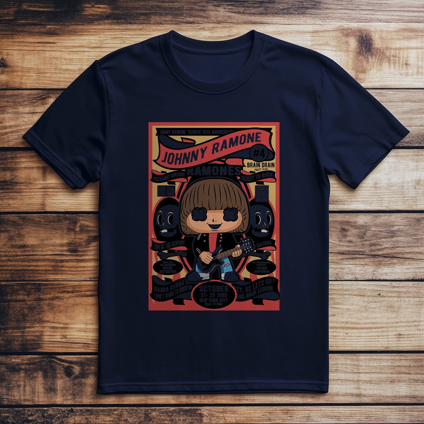 Johnny Ramone T-shirt - Gun Toting