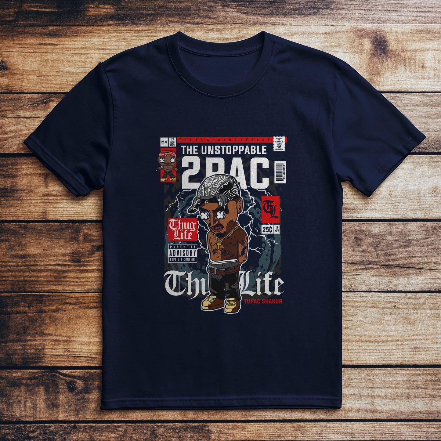 Tupac's Newspaper t-shirt