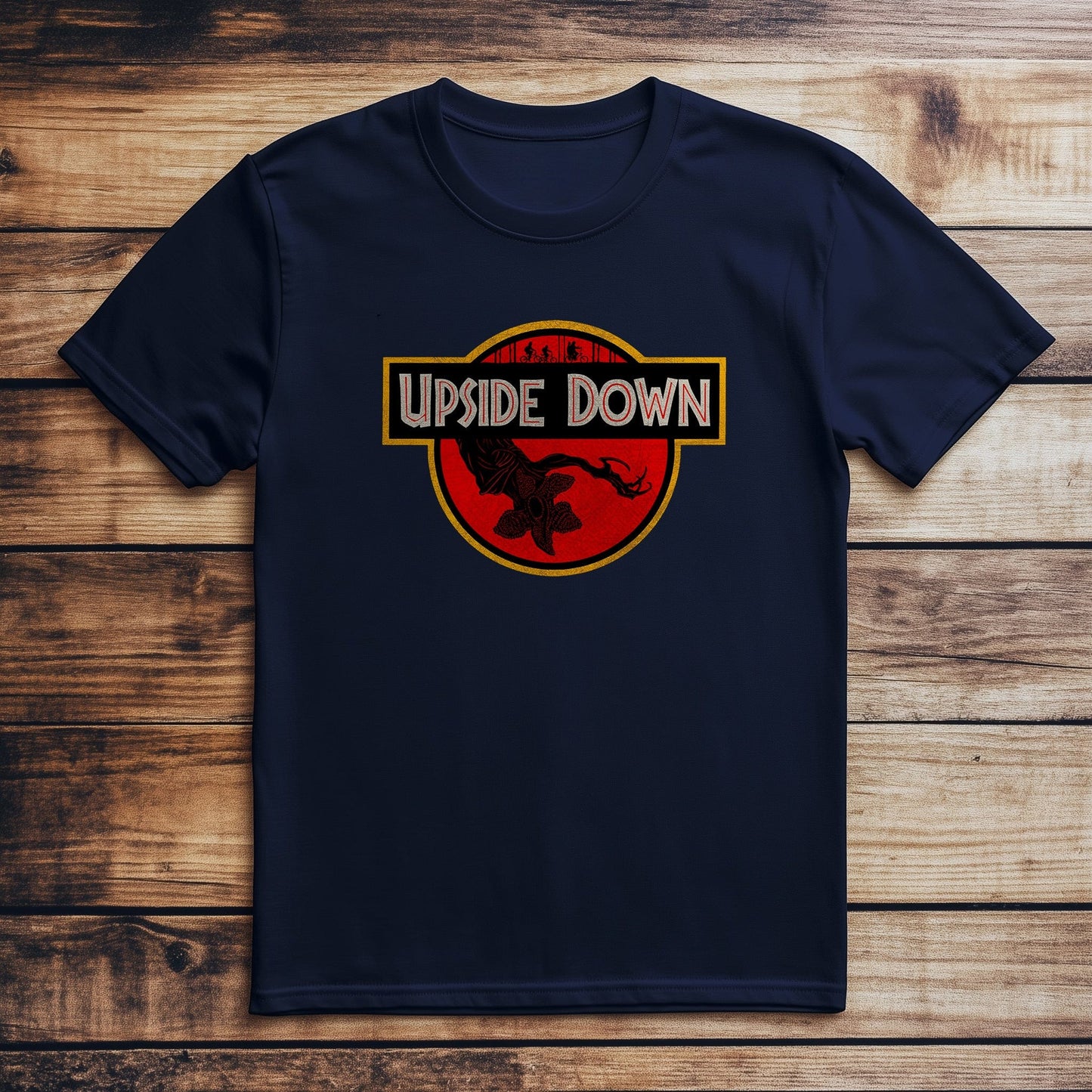 Upside-Down Park Dinosaur T-Shirt
