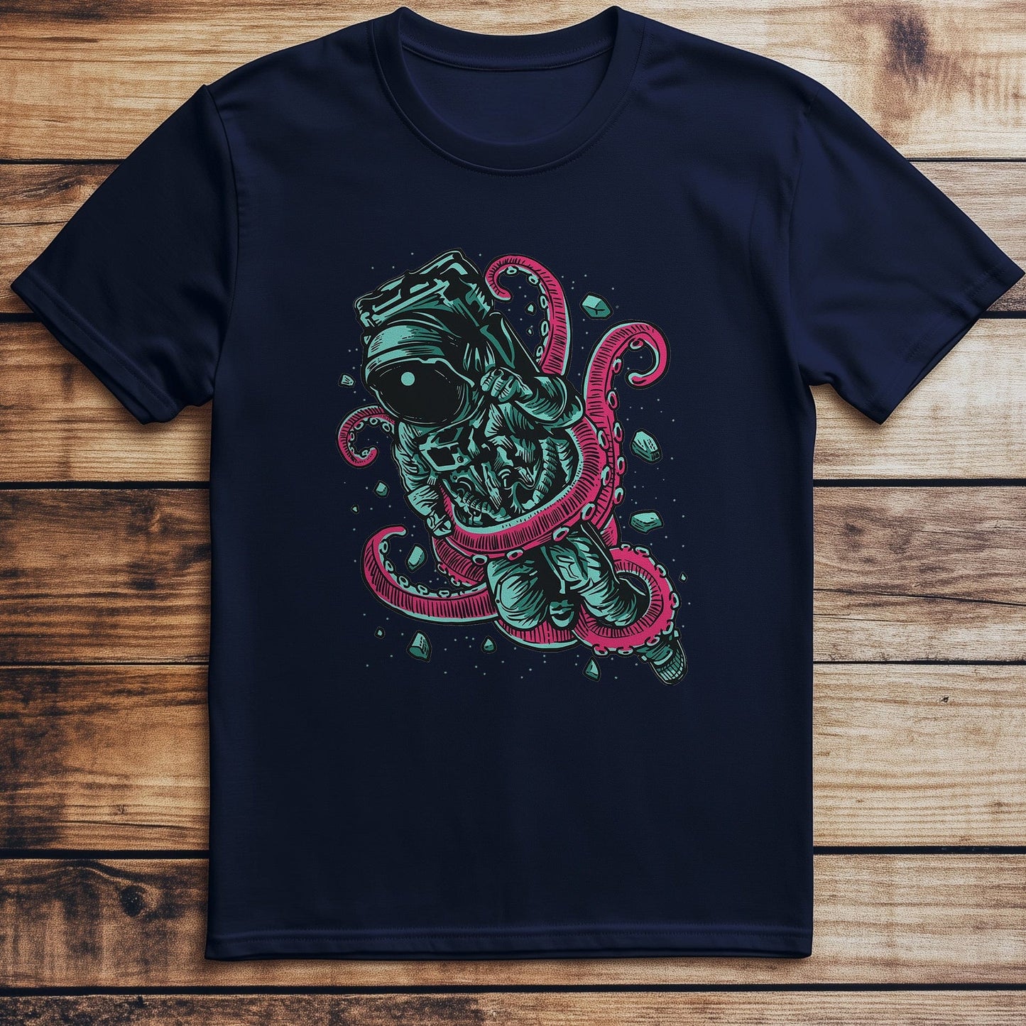 Astronaut Octopus Space T-shirt