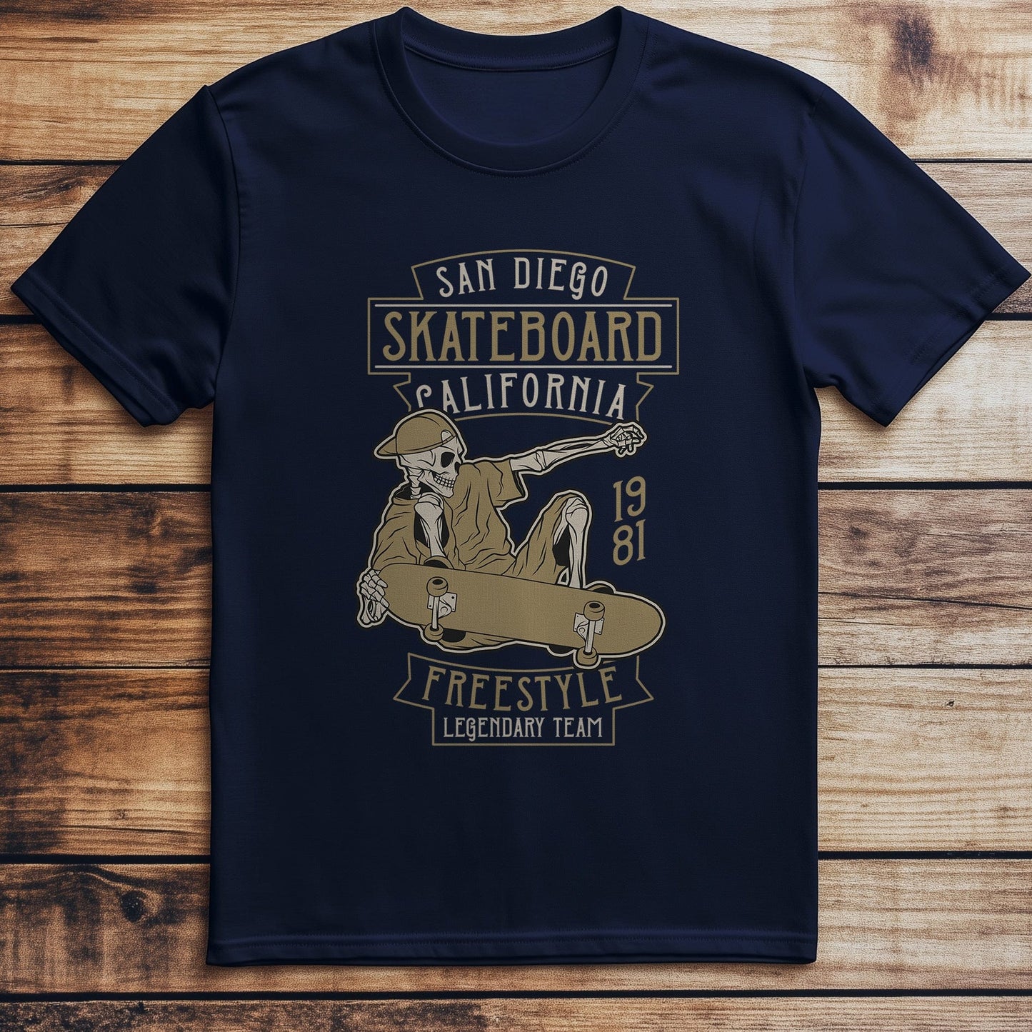 Skelly on a Skateboard T-Shirt -