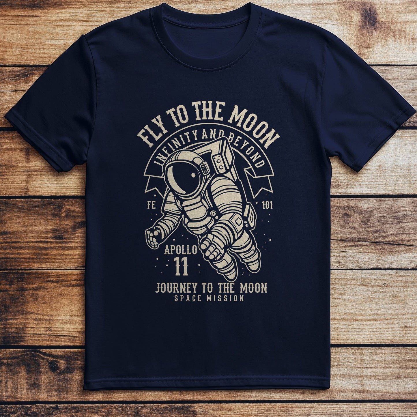 Fly To The Moon Funny T-Shirt