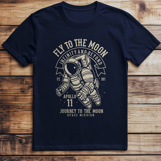 Fly To The Moon Funny T-Shirt