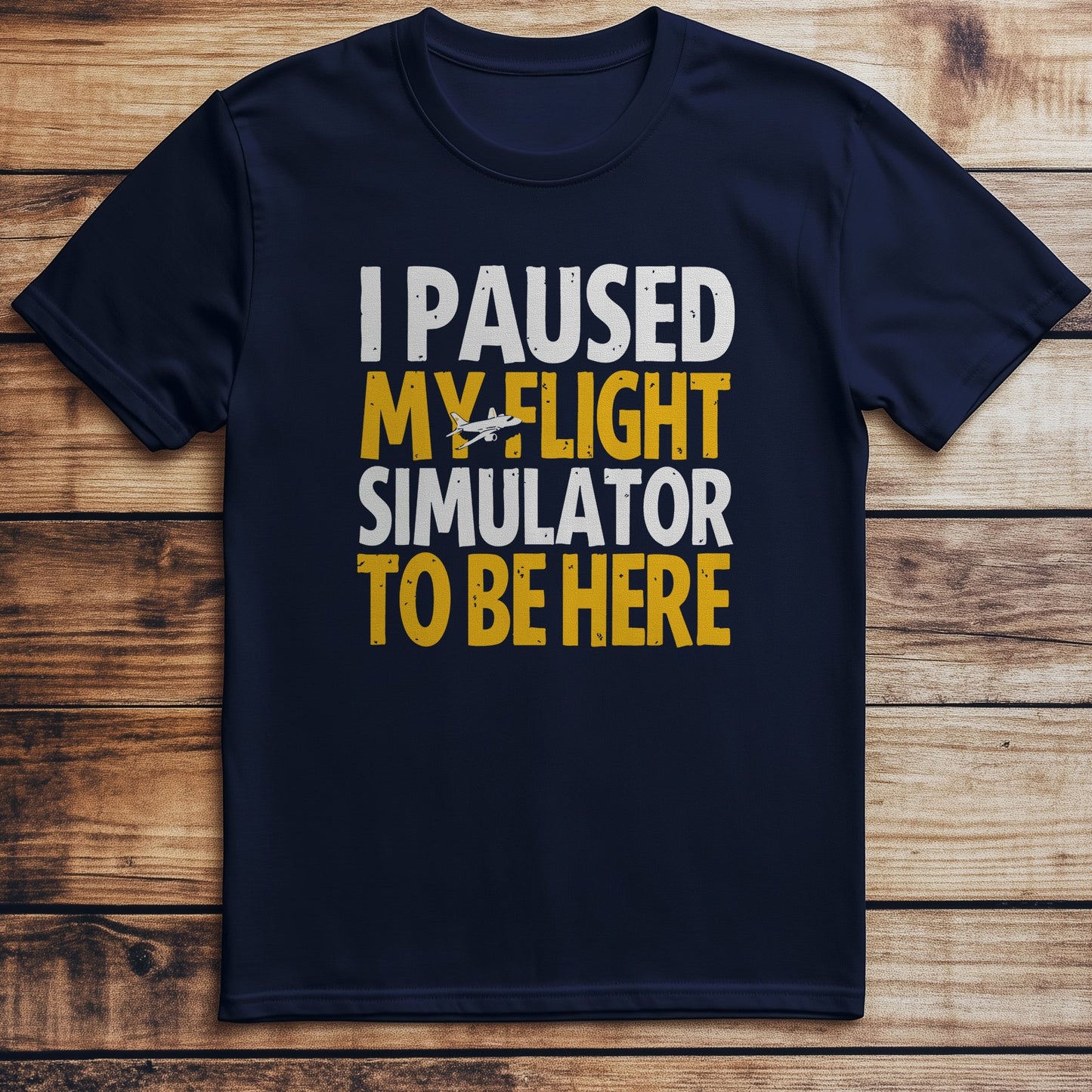 Paused Flight Sim T-Shirt