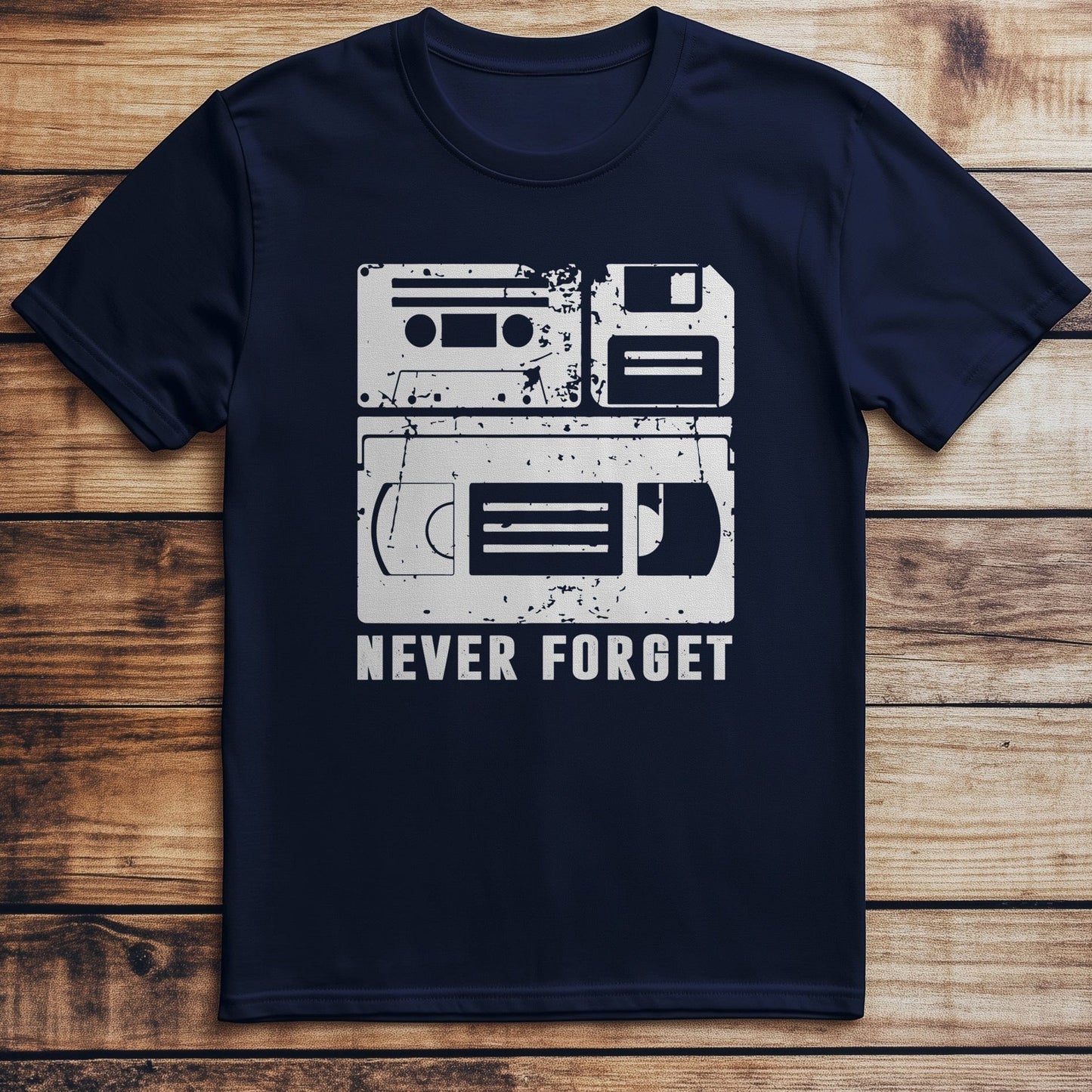 Never-Forget Cassette Tape T-Shirt -