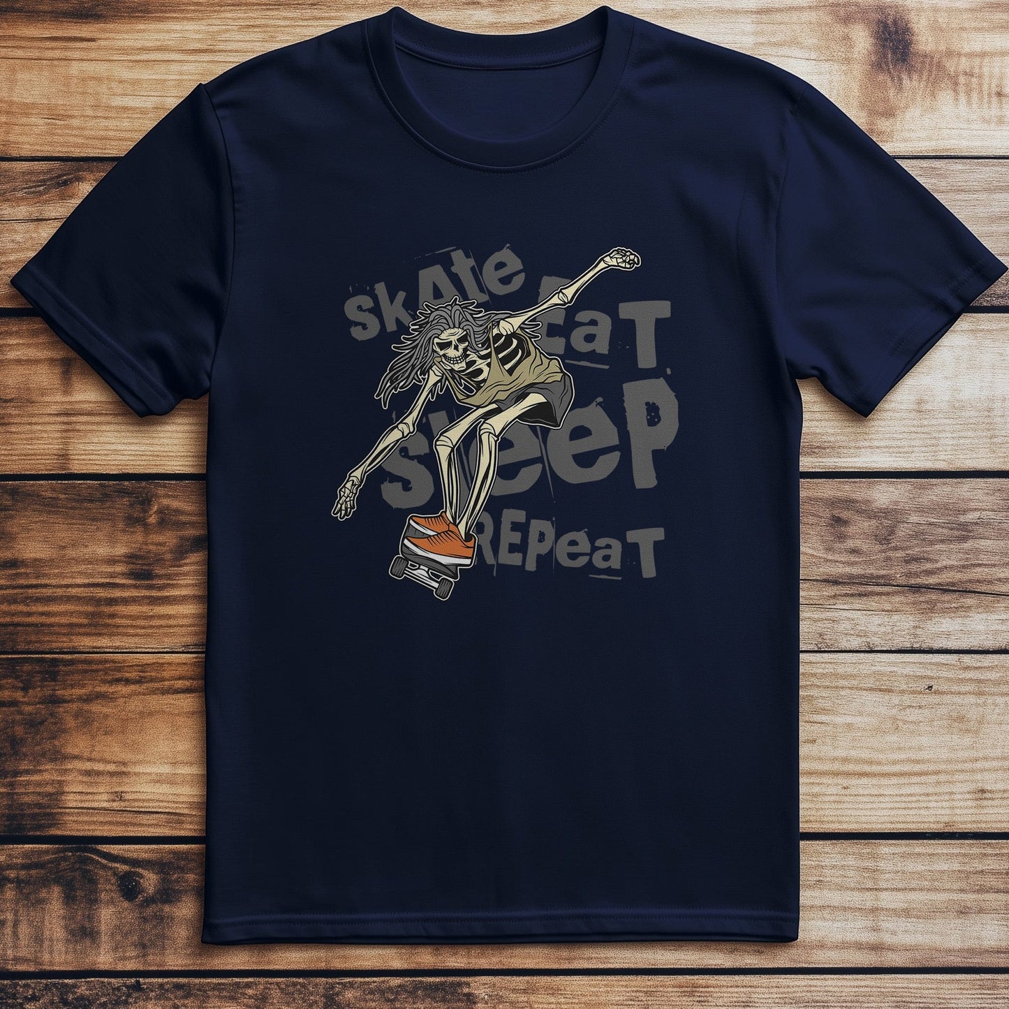 Skateboard_4 Skeleton Tee - Shred or