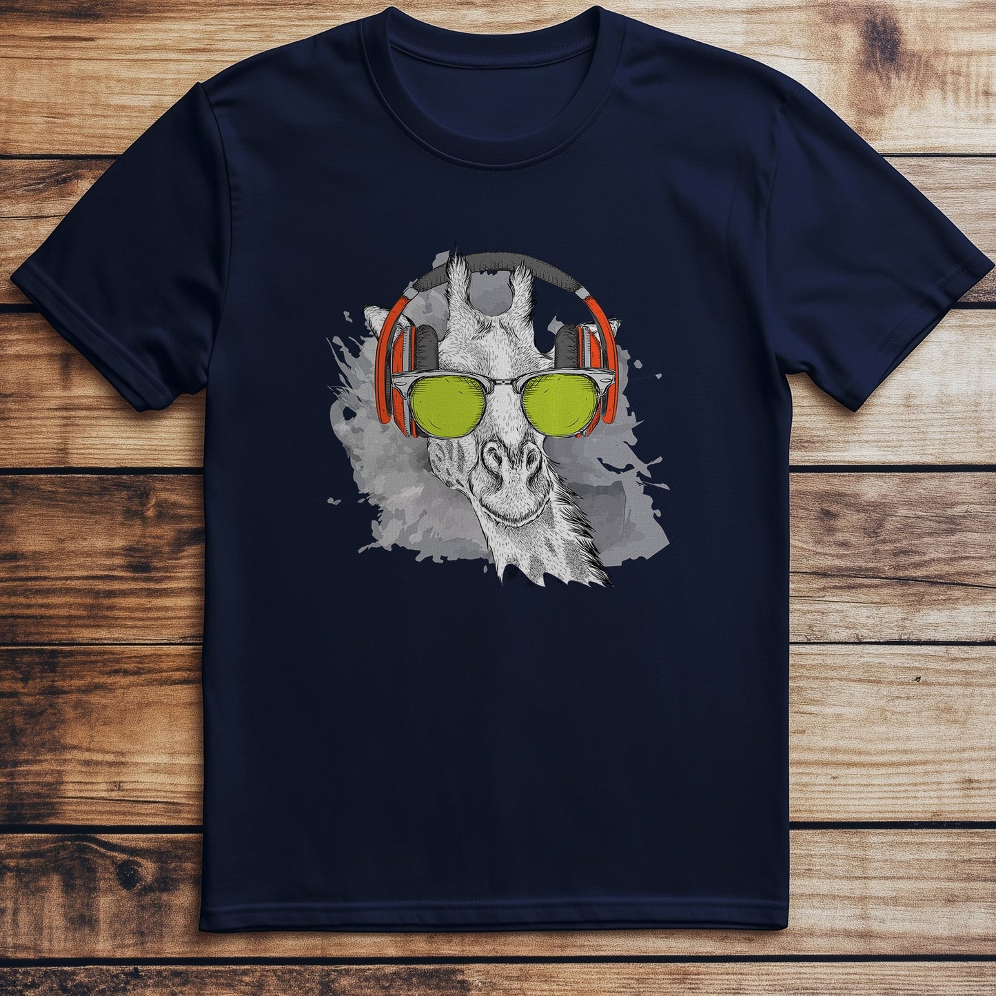 Giraffe Headphone T-Shirt