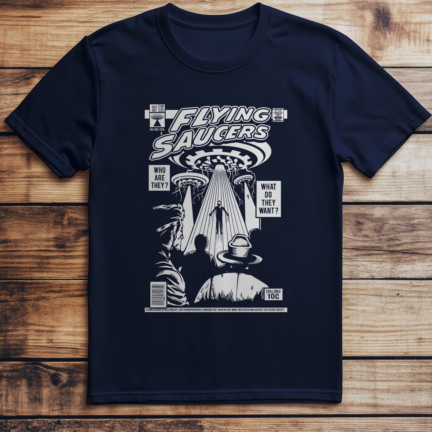 UFO Comic Cover T-Shirt
