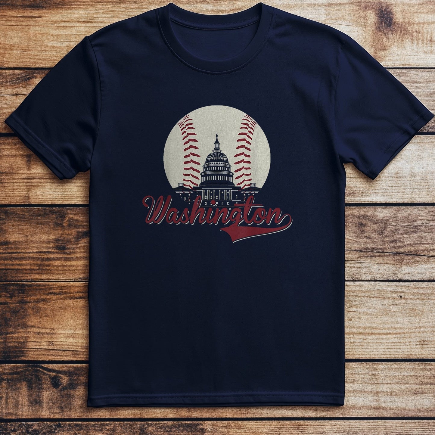 Retro Washington DC Baseball T-Shirt