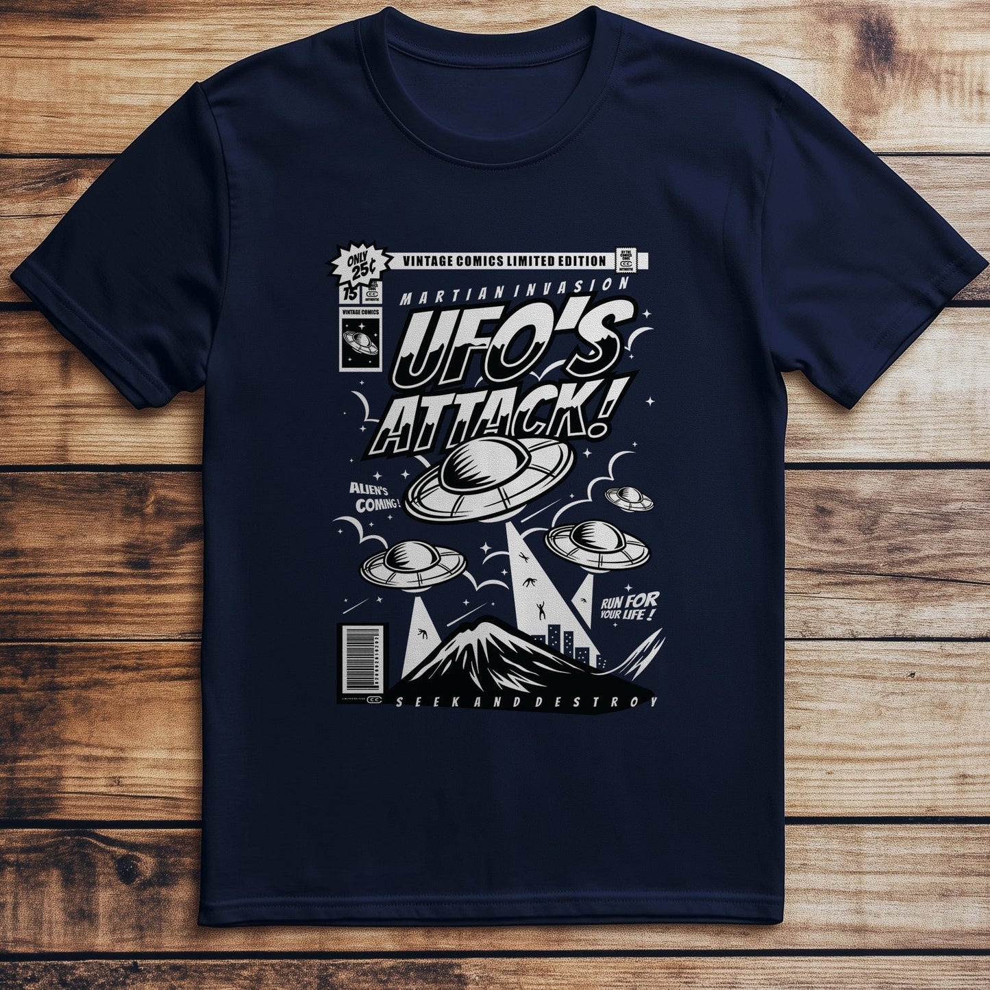 UFO Alien Attack T-Shirt