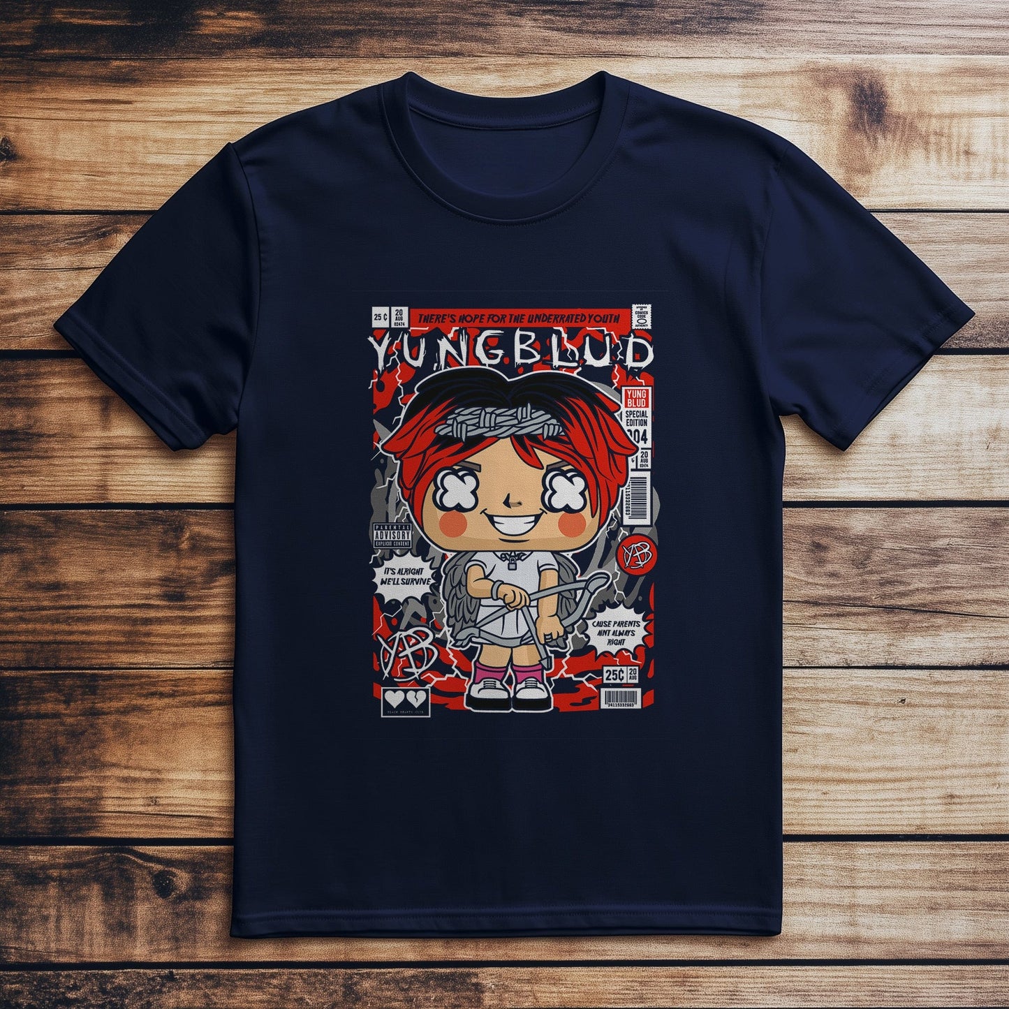 Yungblud Cartoon Character T-Shirt