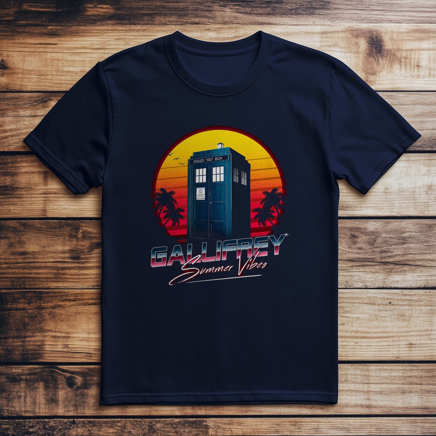 Galifrey Summer TARDIS T-shirt