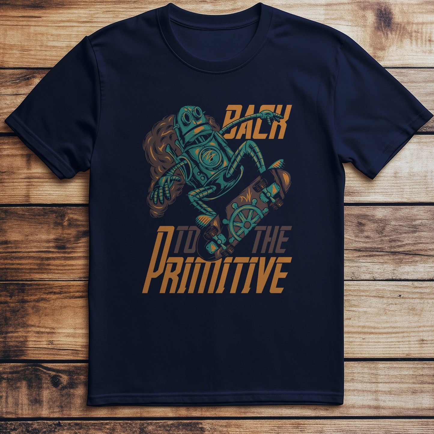 Robot_4 Skateboarder T-Shirt