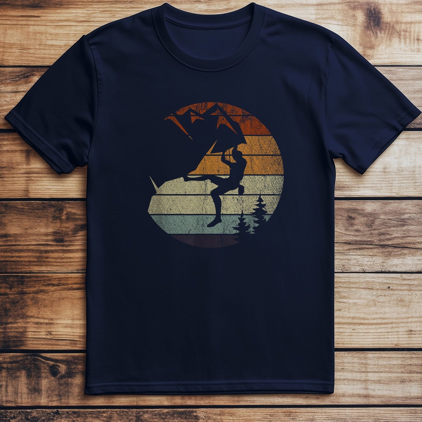 Retro Bouldering T-Shirt - Saddle Up