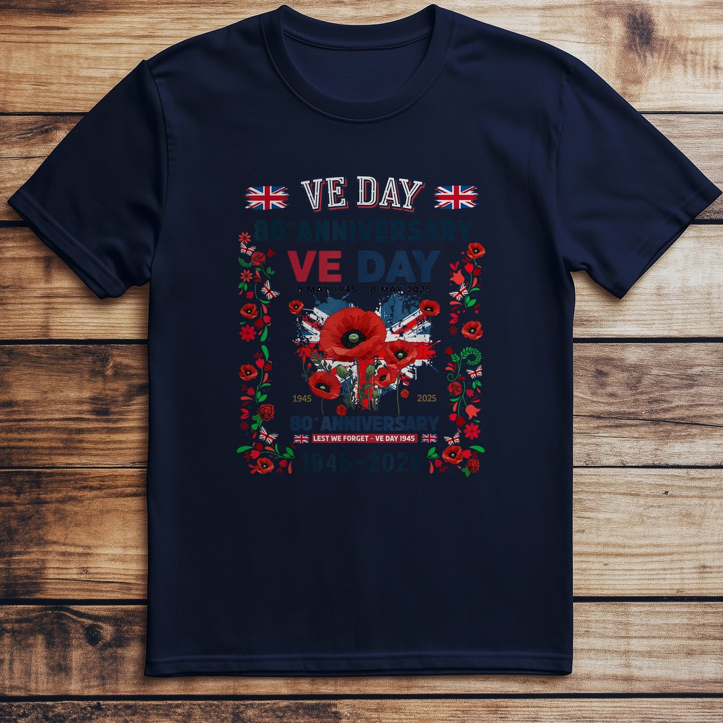 Ve Day 80Th Flag T-Shirt