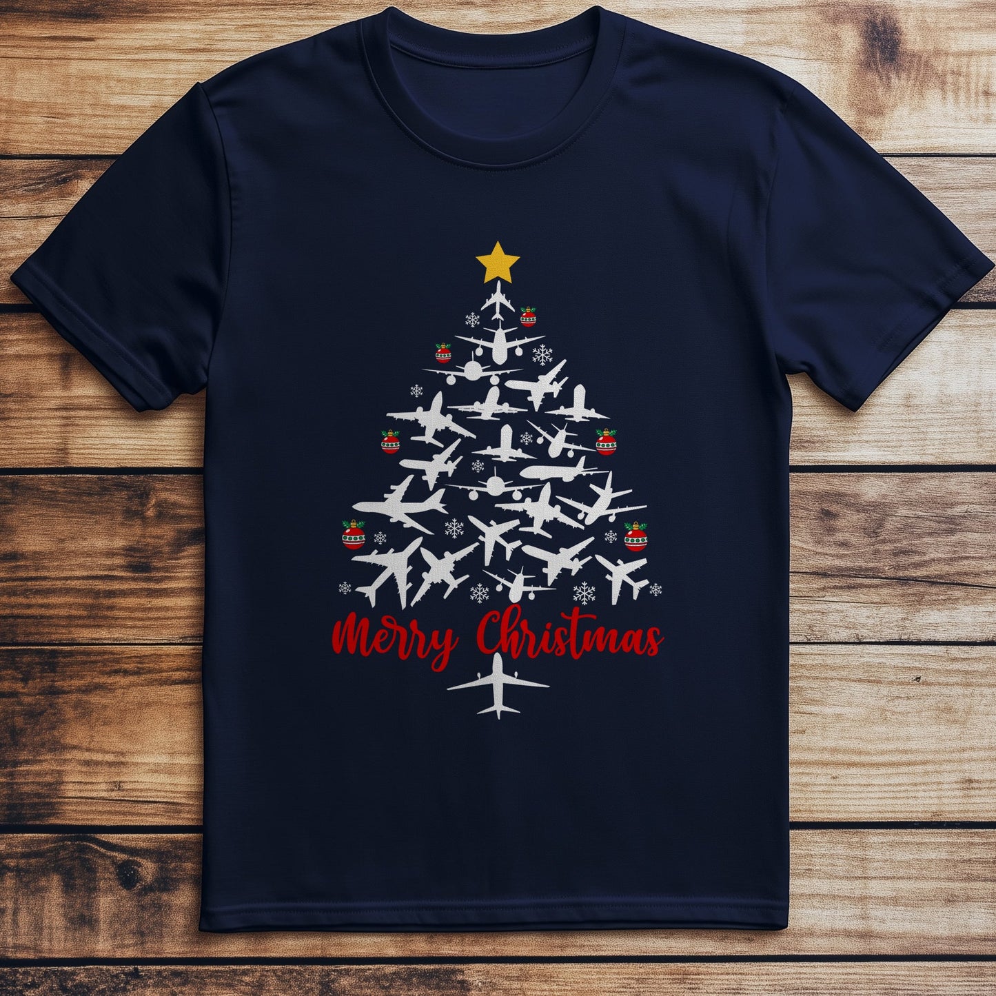 Airplane Xmas T-Shirt