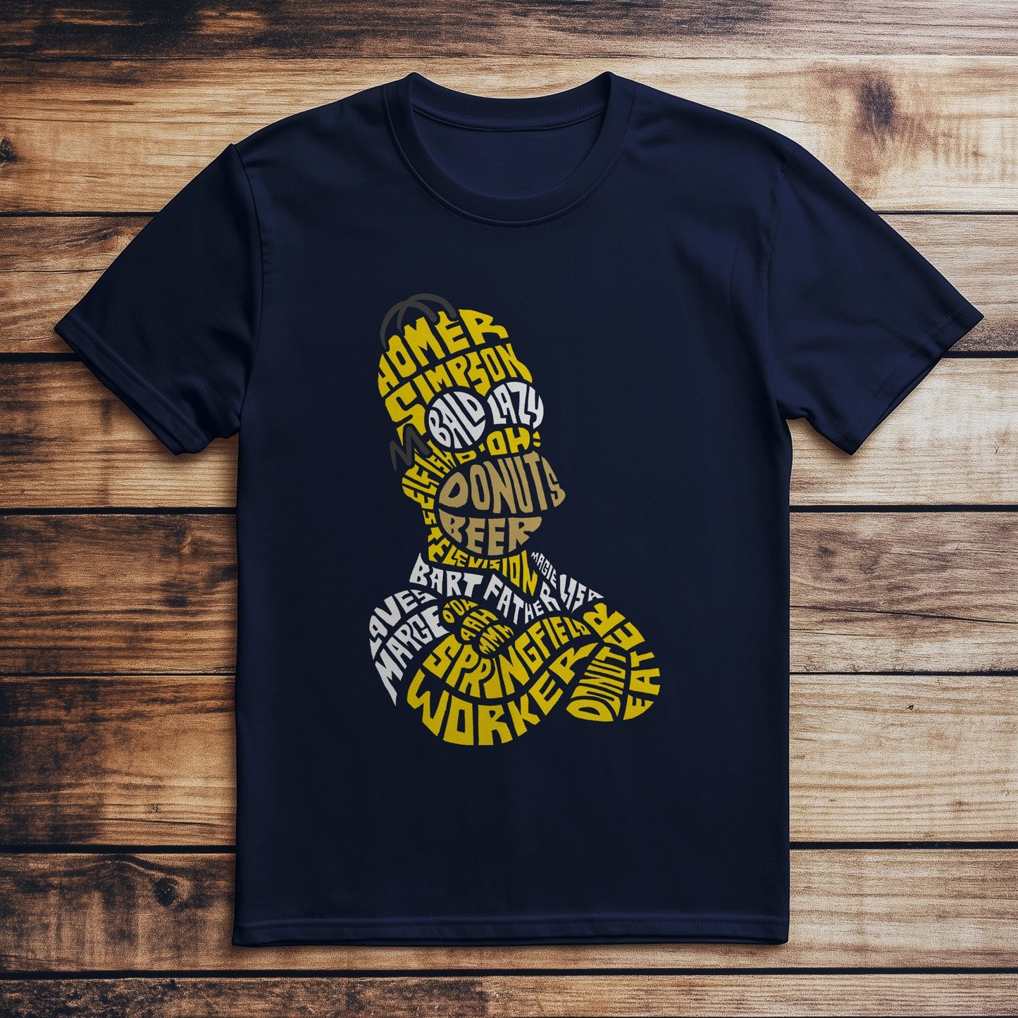 Homer Simpson Text T-Shirt