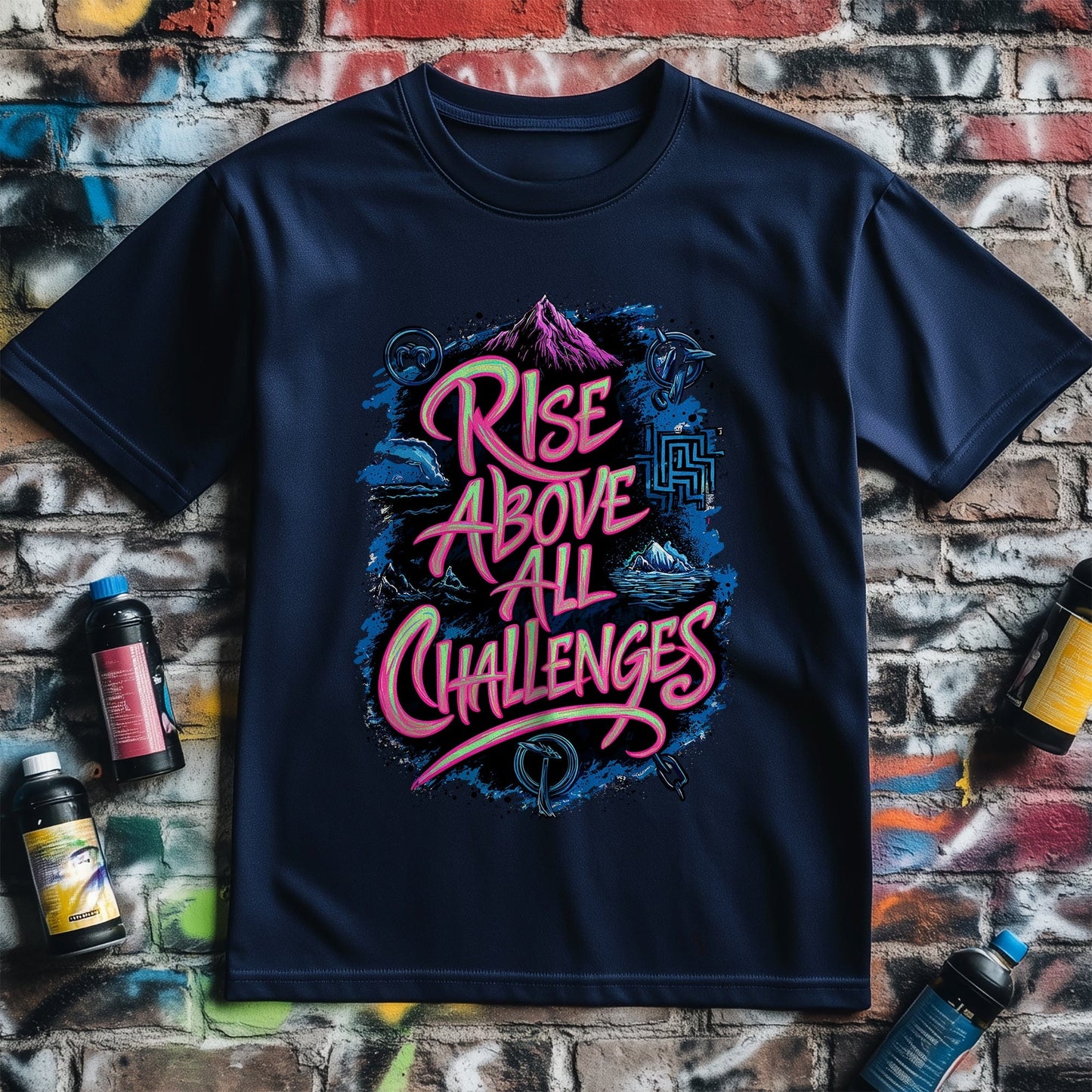 Motivation 15 T-Shirt  Rise Above the challenges